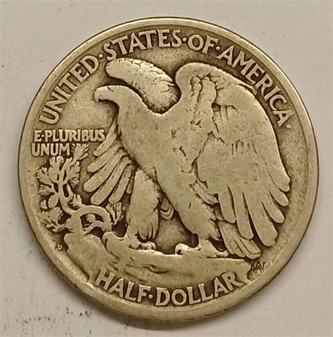 1918 D Walking Liberty Silver Half Dollar EBay