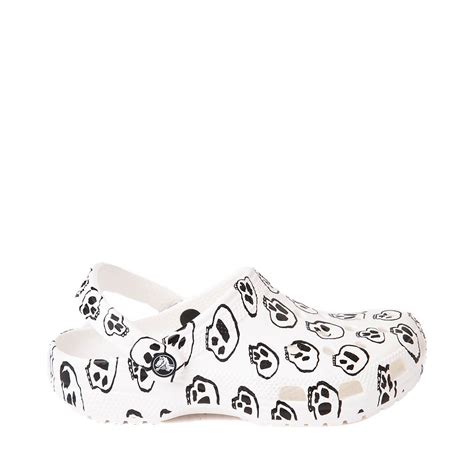 Crocs Classic Clog - White / Skull Print | Journeys