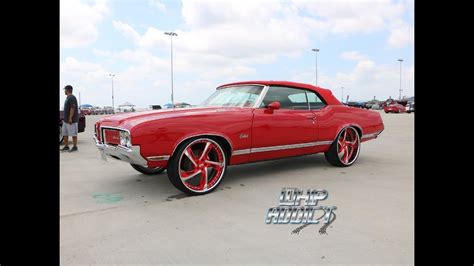 Whipaddict Red 71 Oldsmobile Cutlass Vert On Prestige Forged 24s Custom Interior And Pop