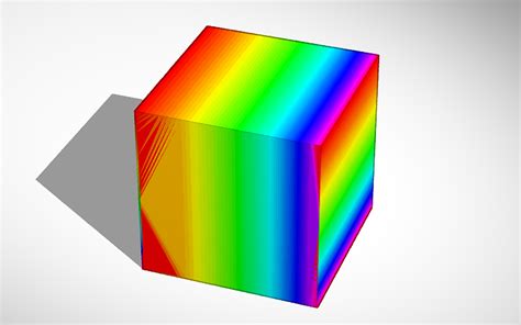 3d Design Rainbow Cube Tinkercad