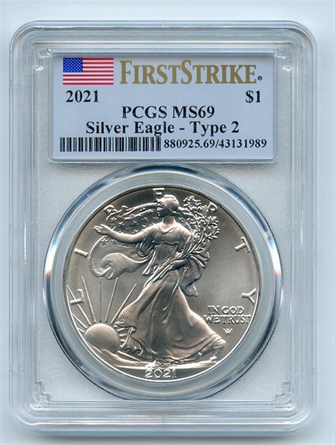 Lot Detail American Silver Eagle Type Pcgs Ms First