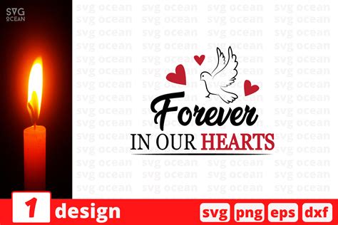 Forever In Our Hearts Graphic By SvgOcean Creative Fabrica