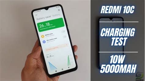 Xiaomi Redmi 10C Battery Charging Test 0 To 100 10W Charger 5000
