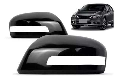 Capa Retrovisor Civic 2012 2013 2014 2015 2016 Preto