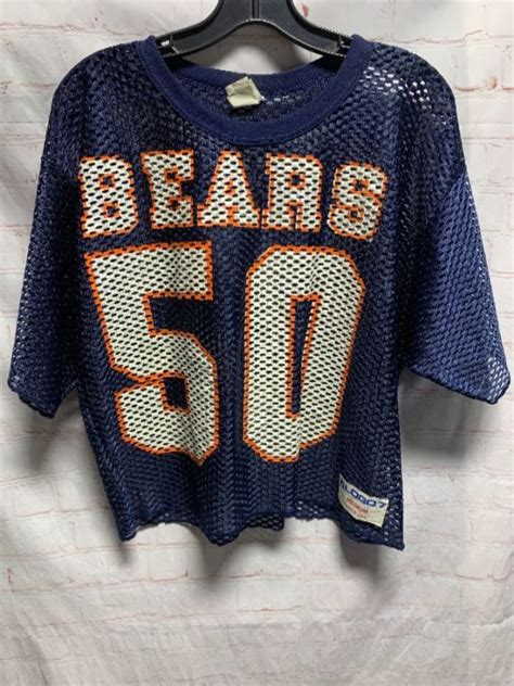 Retro Cropped Chicago Bears Practice Jersey #50 | Boardwalk Vintage