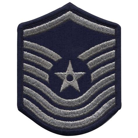 USAF Senior Master Sergeant 1986-1992 Small Silver Patch