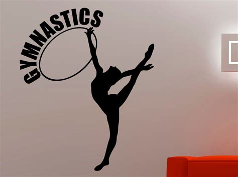 Gymnastics Wall Sticker Sport Fitness Decals Home Decor Living