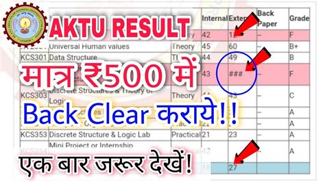 500 म back clear how to clear aktu back paper aktu back paper