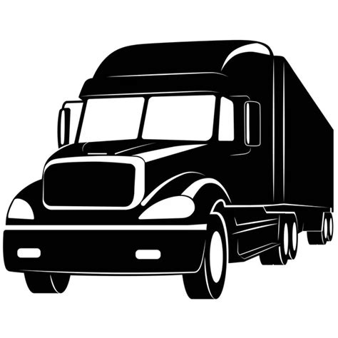 Lorry Clipart Black And White