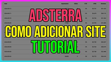 ADSTERRA Como adicionar site monetização de sites e blogs