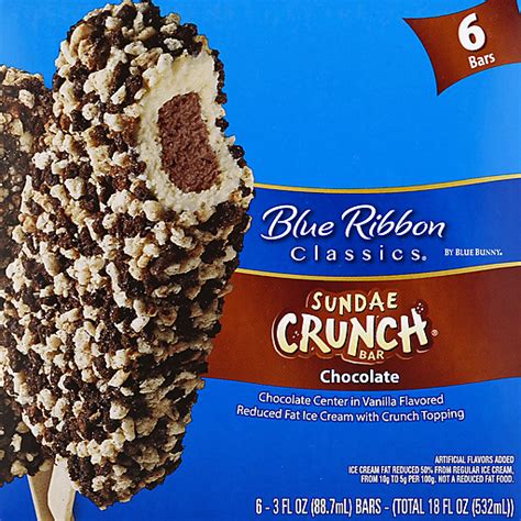 Blue Ribbon Sundae Crunch Bar Chocolate 6 Ea Ice Cream Cones And Toppings Edwards Food Giant