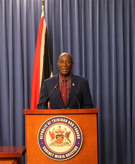 Office Of The Prime Minister Republic Of Trinidad And Tobago Prime Ministers Media