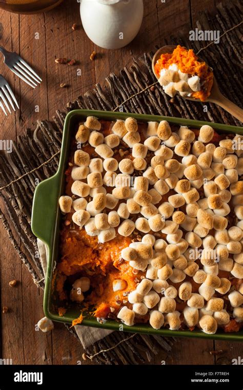 Homemade Sweet Potato Casserole for Thanksgiving Stock Photo - Alamy