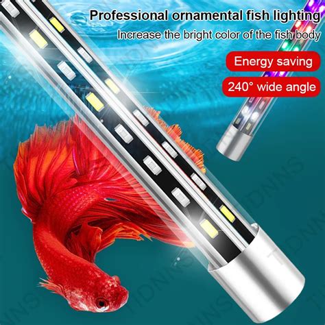 Aquário Wide Angle LED Light À Prova D Água Fish Tank Lamp