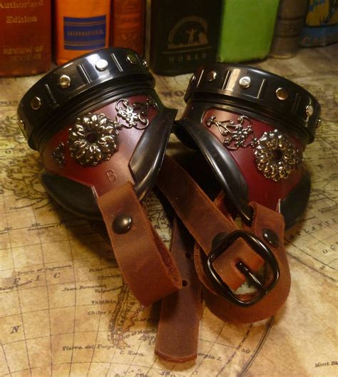 Royal Aristocrat Burgundy Steampunk Goggles With Filigree