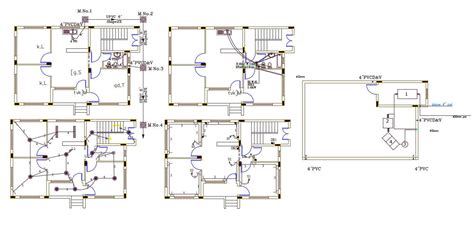 X House Plan With Electrical Layout Drawing Dwg File Cadbull Images