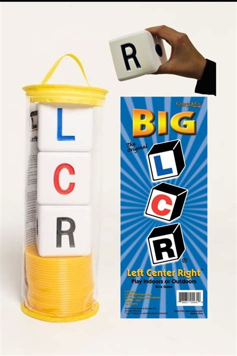 BIG LCR® Left Center Right™ Dice Game - The Village Toy Store