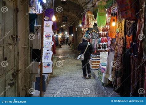 Covered Market In The Old City Of Jerusalem Editorial Photo Image Of