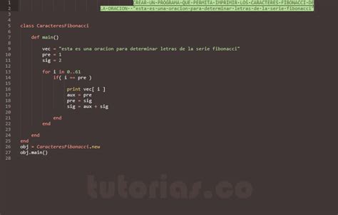 Poo Ruby Caracteres Fibonacci Tutorias Co