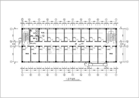 某三层学生宿舍楼设计建筑设计图纸宿舍楼土木在线