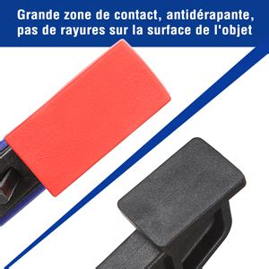 WORKPRO Jeu de Serre joints à une Main 2 Pièces en Acier et Nylon pour