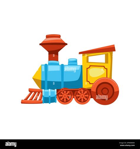 Toy Train For Kids Flat Vector Illustration Stock Vector Image And Art