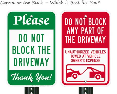 Do Not Block Driveway Signs That Work