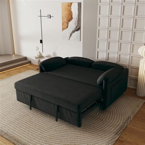 Amazon Eafurn In Convertible Loveseat Sofa With Pull Out