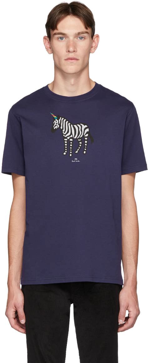 PS By Paul Smith SSENSE Exclusive Purple Uni Zebra T Shirt SSENSE