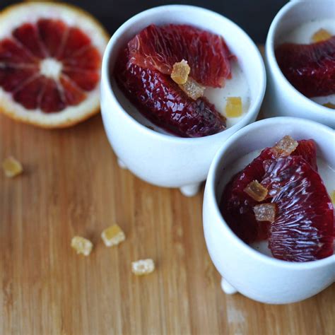 Panna Cotta With Blood Orange Campari Syrup Saltnpepperhere