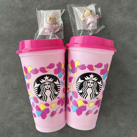 Starbucks スタバ さくら ドリンクホールキャップベアリスタ リユーザブルカップ 2024の通販 By モモンガs Shop