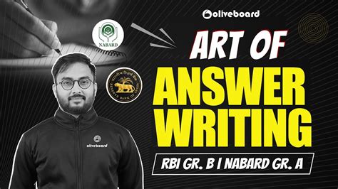 Art Of Answer Writing For Rbi Grade B And Nabard Grade A Suraj Sir