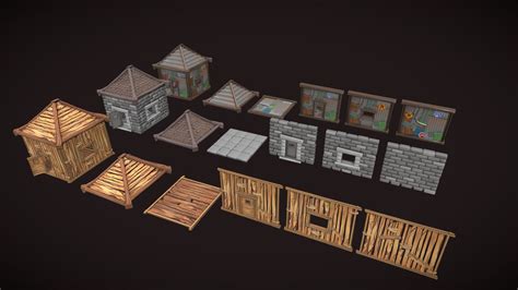 Fortnite Inspired Stylized Assets Set D Model By Lavellebears