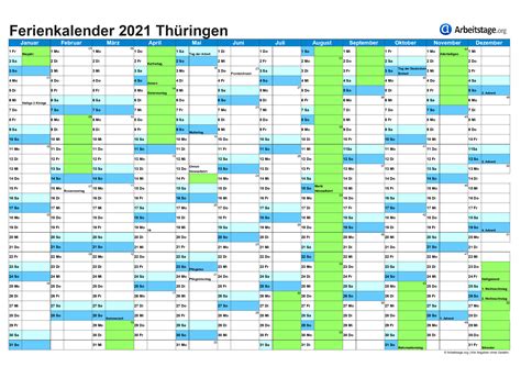 Ferien Thüringen 2021 2022