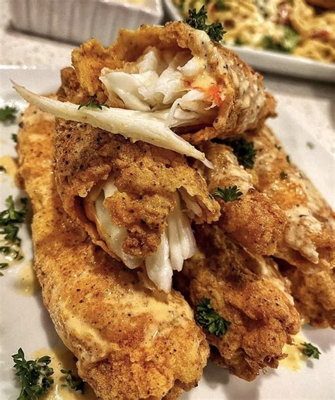 Fried King Crab Legs With Garlic Butter