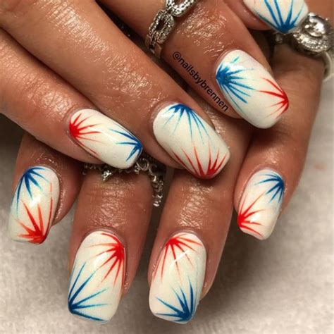 Firework Inspired Nail Art Nailsbybrennen Todays Creative Ideas