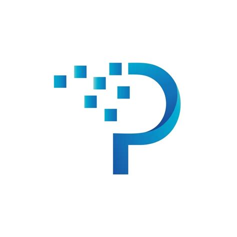 Premium Vector Letter P Technology Logo