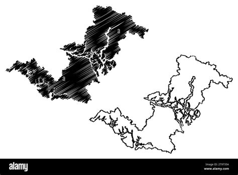 Strathcona County Map Stock Vector Images Alamy