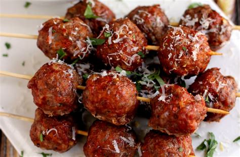 Moscato Meatball Skewers