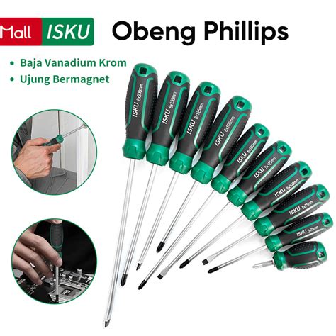 Jual Isku Obeng Plus Minus Magnetscrewdriver Sets Alat Perkakas Obeng