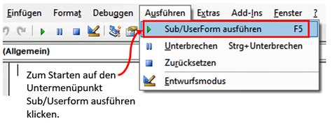 Sub Und Function Prozeduren Excel Vba Tipps