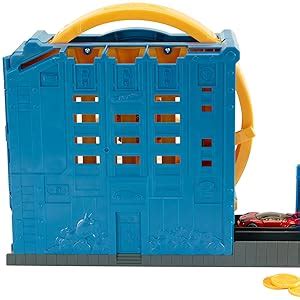 Hot Wheels Mattel Concesionario City Super Spin GBF Multicolor Amazon Mx Juguetes Y