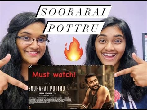 Reaction To Soorarai Pottru Official Trailer Suriya Aparna Sudha