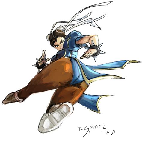 Chun Li Kick1 By T Spencil On Deviantart