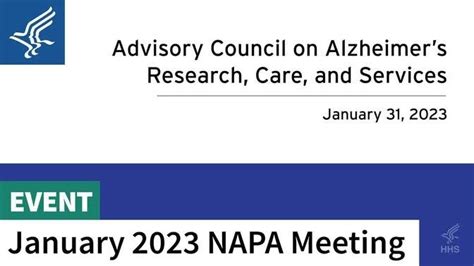 Meeting Of The Advisory Council On Alzheimers Research Care And