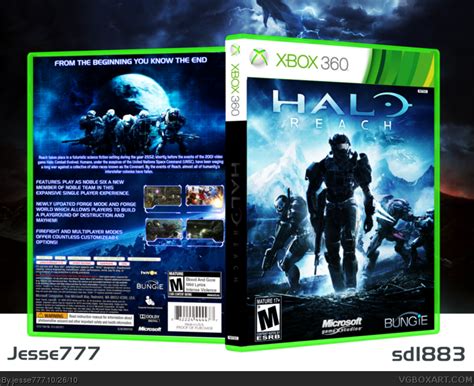 Halo Reach Xbox 360 Box Art Cover by jesse777