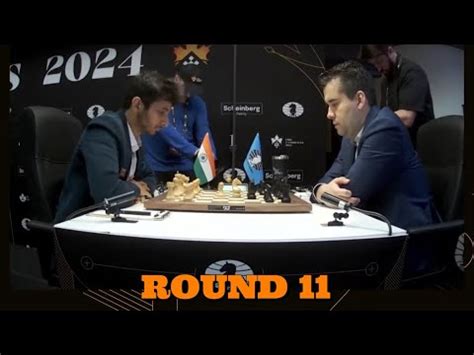 Nepomniatchtchi Ian Vs Vidit Gujrathi FIDE CANDIDATES 2024 RD 11