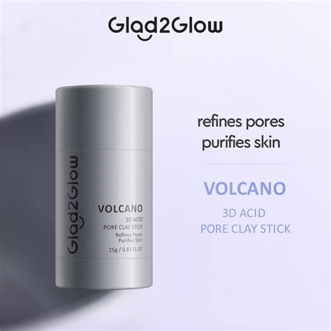 Glad Glow Volcano Clay Mask Masker Wajah Face Cleansing Stick Salicylic