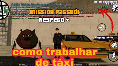 como trabalhar de táxi GTA San Online YouTube