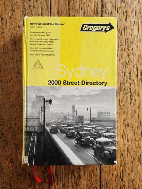 2000 GREGORY S SYDNEY Street Directory 64th Edition Vintage Hardcover